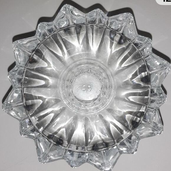 CRISTAL DE FLANDRE CANDLE HOLDERS 8 FRENCH VINTAGE CRYSTAL FLORILEGE 3 5/8" - Picture 7 of 12